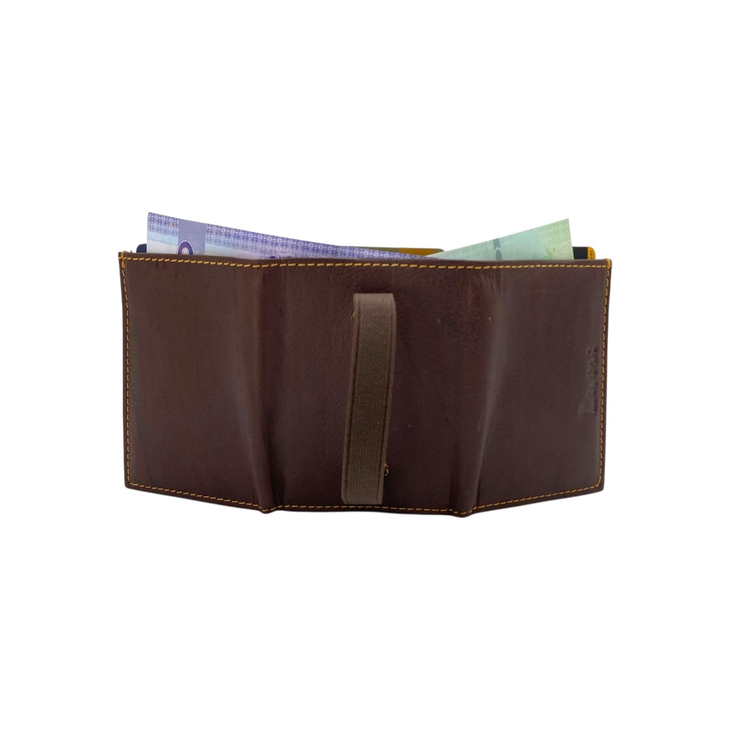 RFID Compact Trifold Cards & Cash Wallet #  1891 Elastic