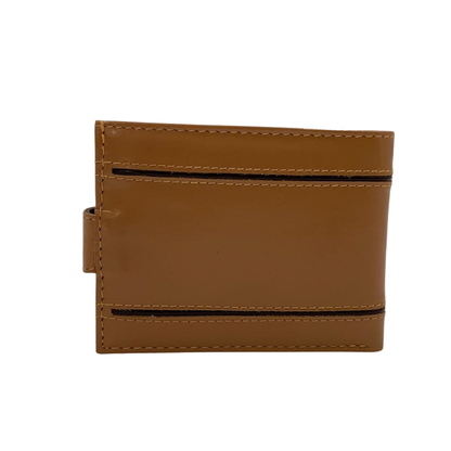 Classic Men's Waterproof Bifold Leather Wallet with Flip ID Window #1729 L (D.L.)