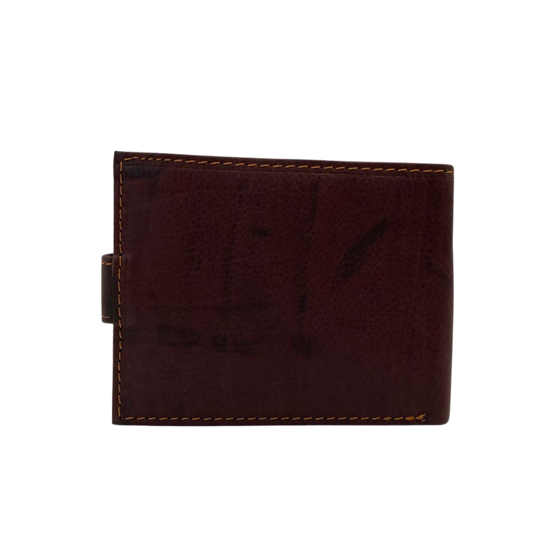 Mens Genuine Leather Mens wallet Leather Lined Bi fold Wallet For Men # 1981L
