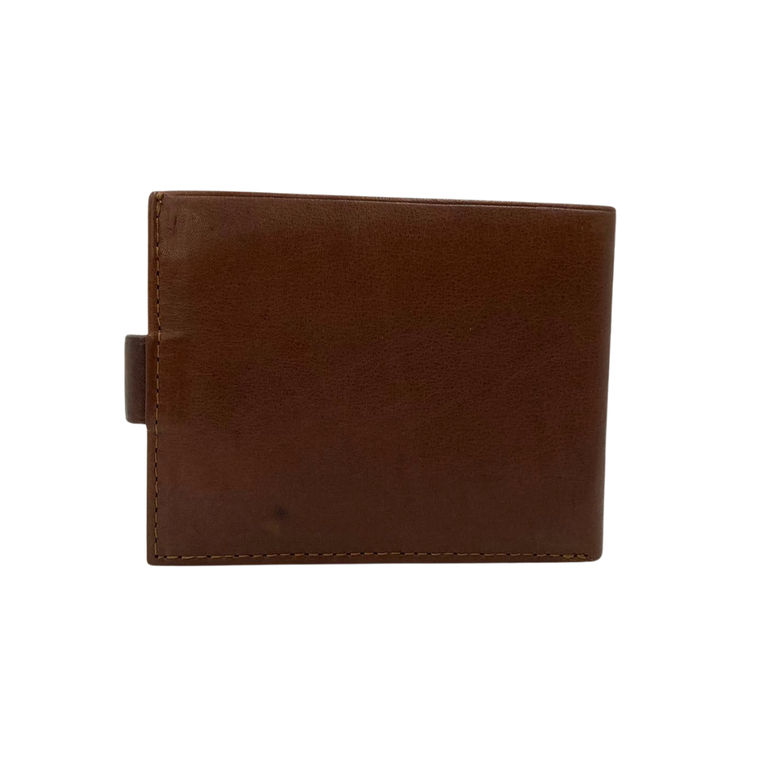 Mens Genuine Leather Mens wallet Leather Lined Bi fold Wallet For Men # 1247L