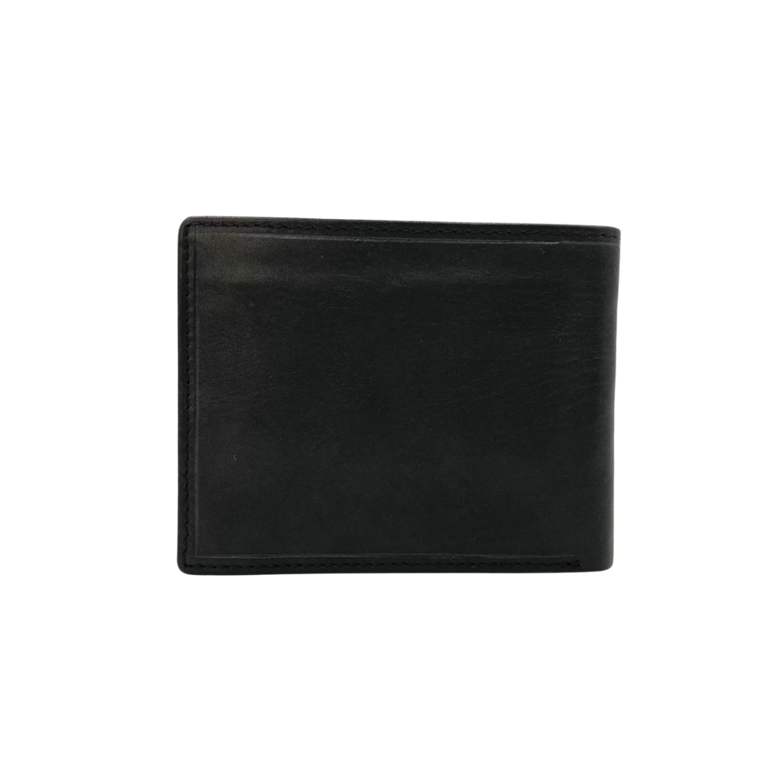 Mens Genuine Leather Mens wallet Leather Lined Bi fold Wallet For Men # 4021C