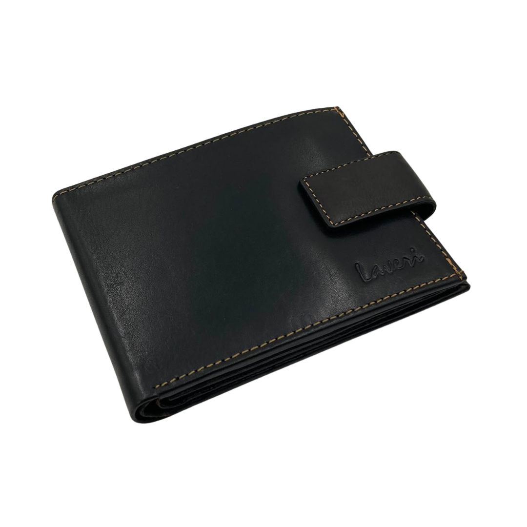 Antq, Smooth Leather Wallet With Inside Leather Lining # 1888L