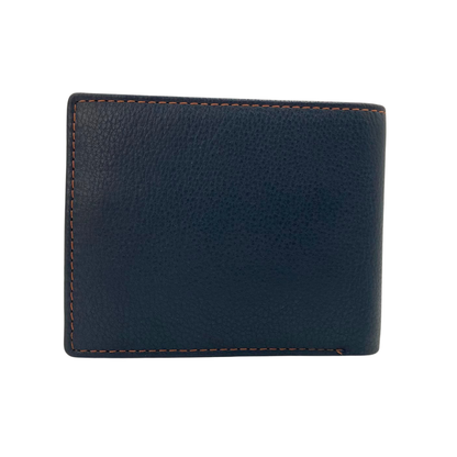 Mens Genuine Leather Mens wallet Leather Lined Bi fold Wallet For Men # 4094NC.2