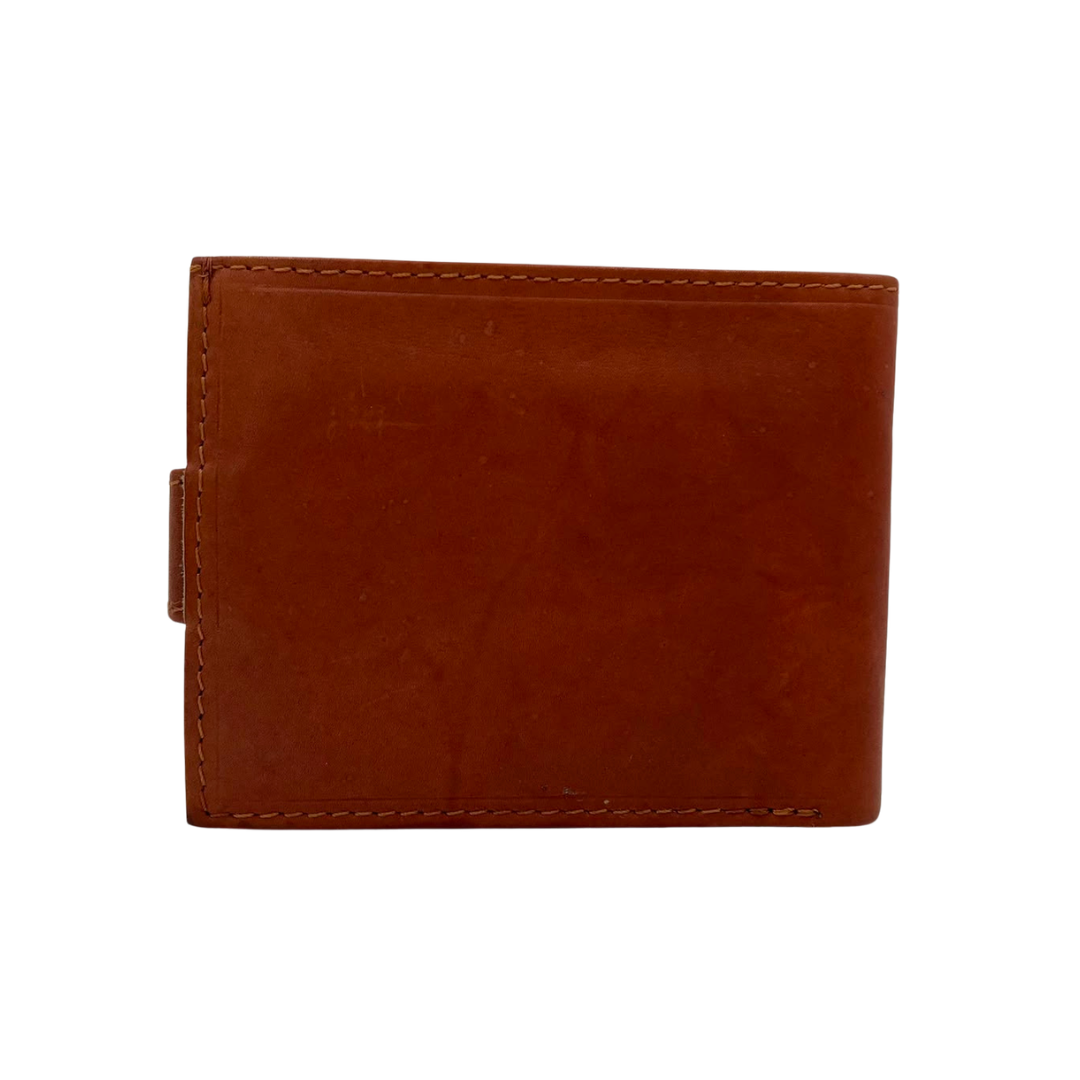 Mens Genuine Leather Mens wallet Leather Lined Bi fold Wallet For Men # 1005CL