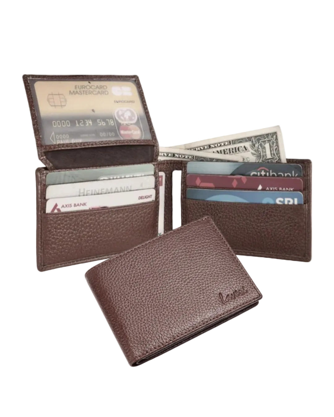 Pebble Texture Billfold Wallet # 1020B