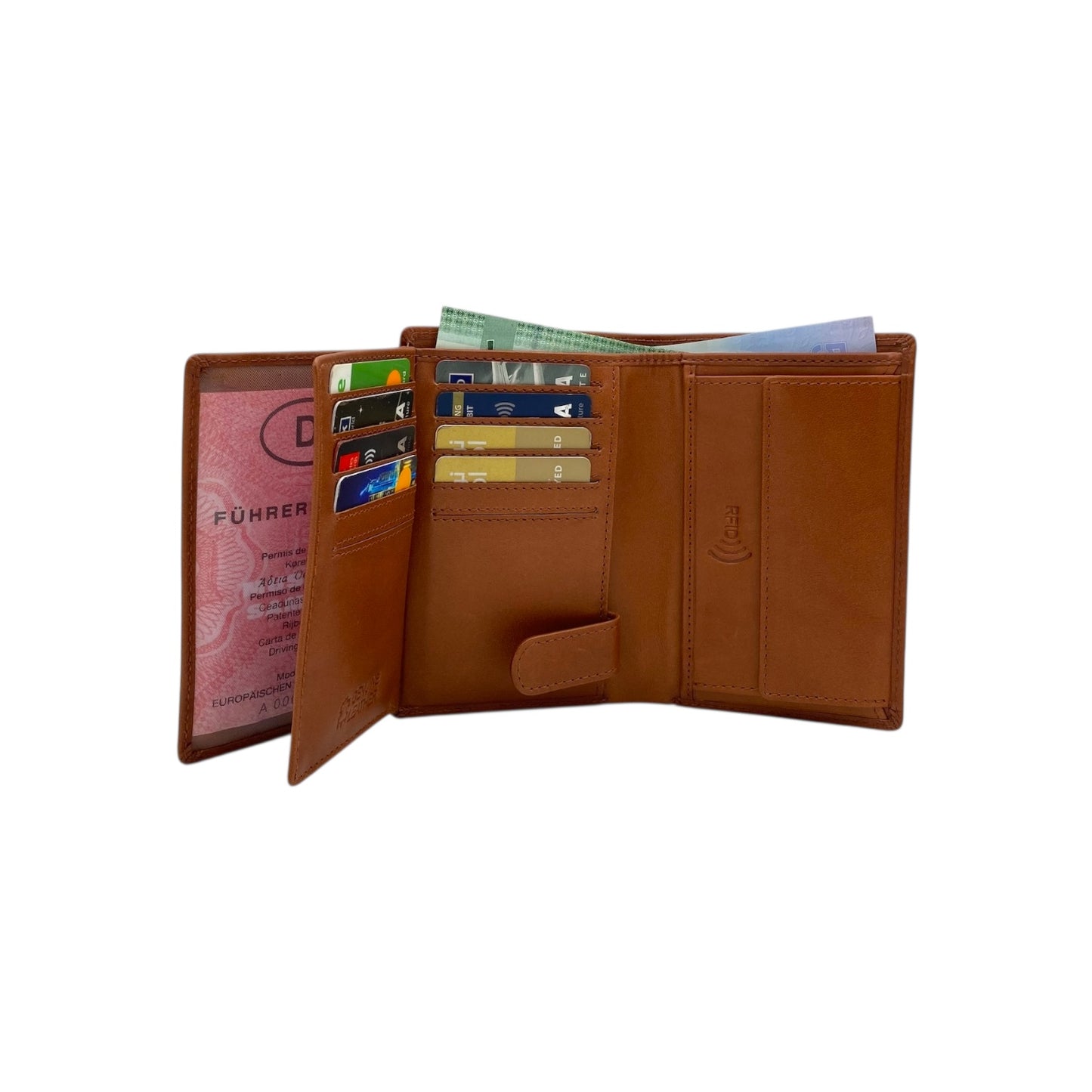 Italian Leather RFID Wallet  #  618C