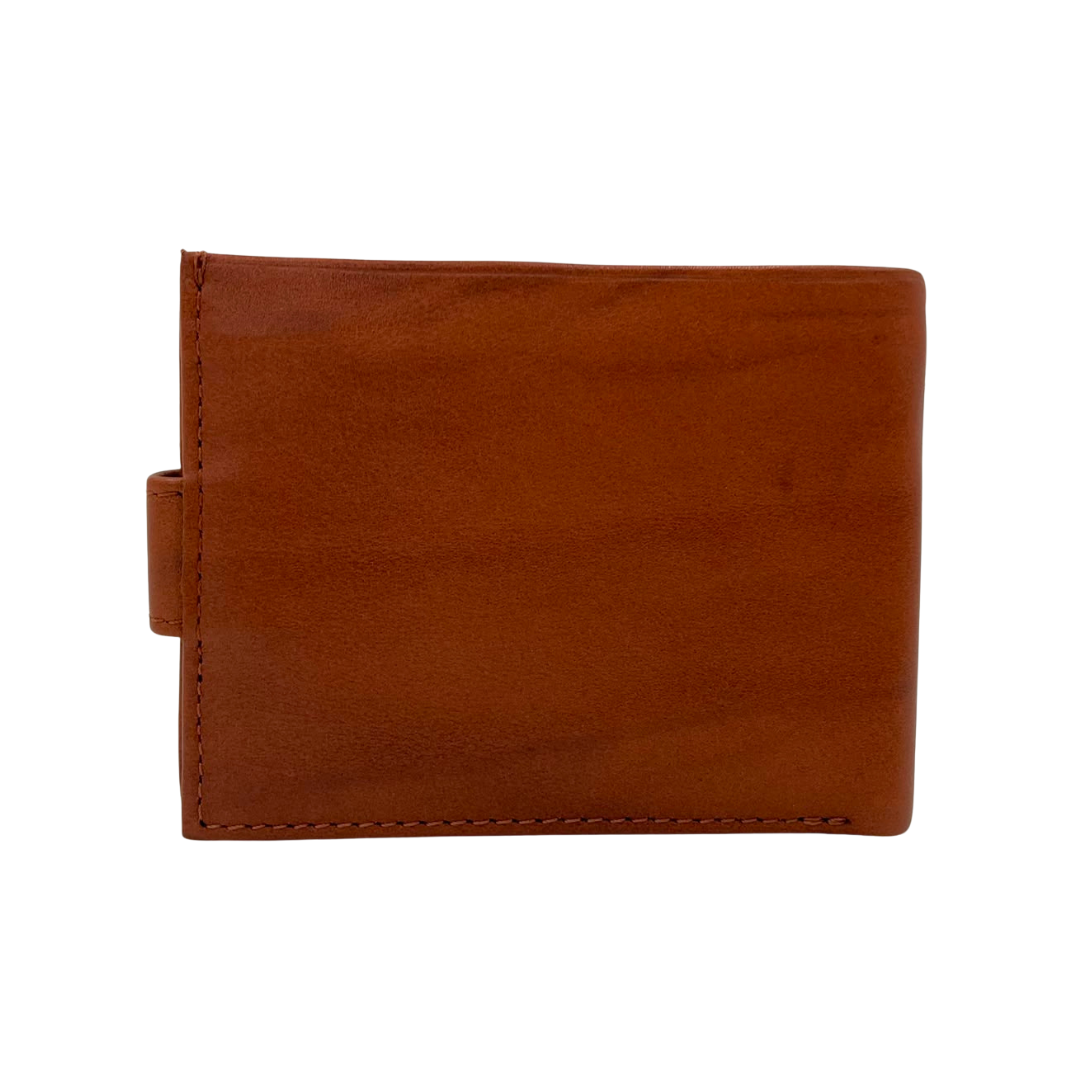 Mens Genuine Leather Mens wallet Leather Lined Bi fold Wallet For Men # 1326L