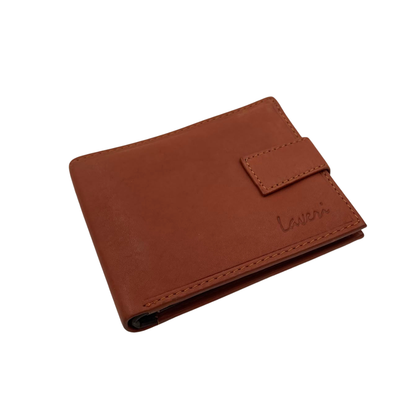 Mens Genuine Leather Mens wallet Leather Lined Bi fold Wallet For Men # 1013L