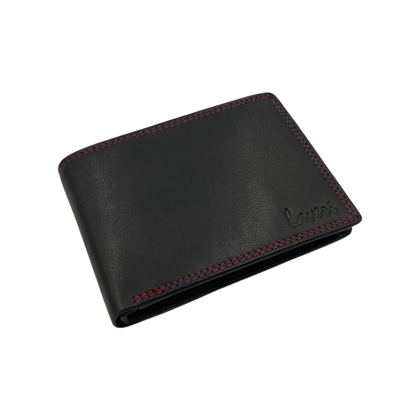 Mens Genuine Leather Mens wallet Leather Lined Bi fold Wallet For Men # 1510
