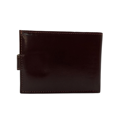 Classic Men's Waterproof Bifold Leather Wallet with Flip ID Window #1728L