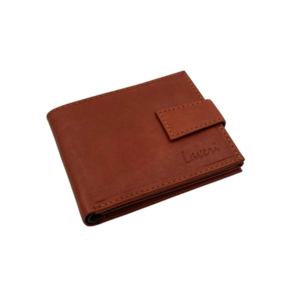 Mens Genuine Leather Mens wallet Leather Lined Bi fold Wallet For Men # 1426L