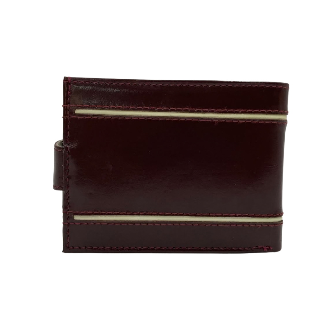 Classic Men's Waterproof Bifold Leather Wallet with Flip ID Window #1729 L (D.L.)