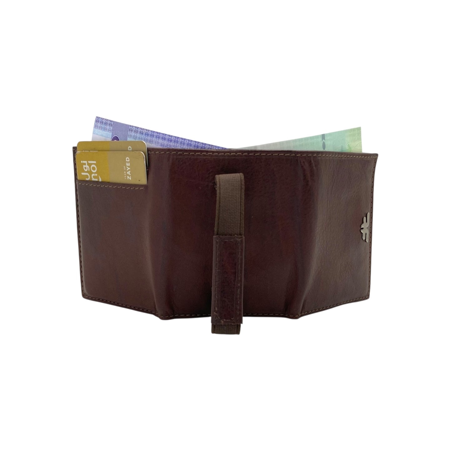 RFID Compact Trifold Cards & Cash Wallet #  1891 [8] Elastic