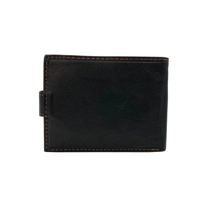 Mens Genuine Leather Mens wallet Leather Lined Bi fold Wallet For Men # 1981L