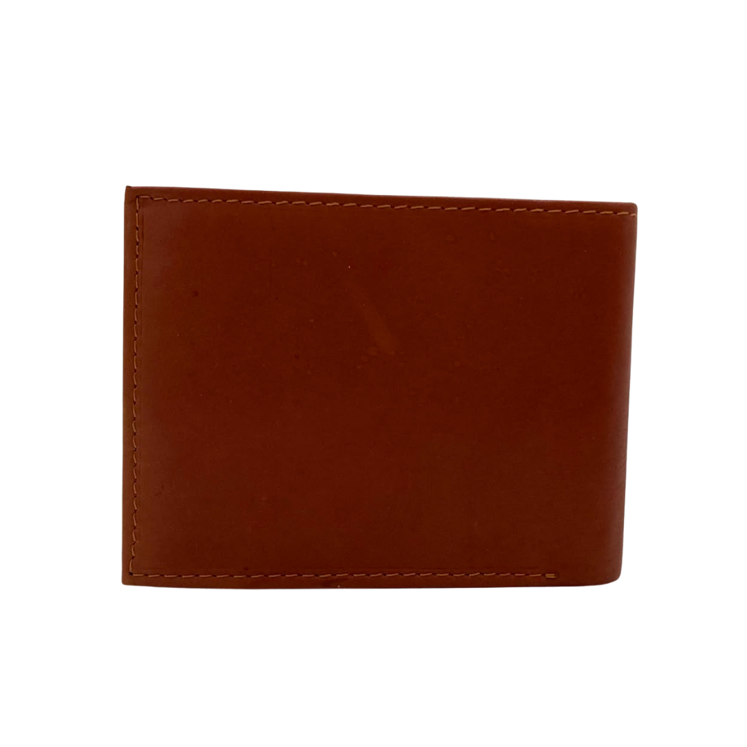 Mens Genuine Leather Mens wallet Leather Lined Bi fold Wallet For Men # 1326