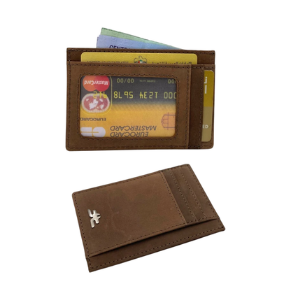 Super Slim Soft Genuine Leather Card Holder, Mini Credit Card Wallet # 1598N PHOTO