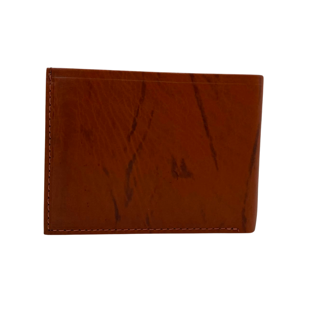 Mens Genuine Leather Mens wallet Leather Lined Bi fold Wallet For Men # 1013