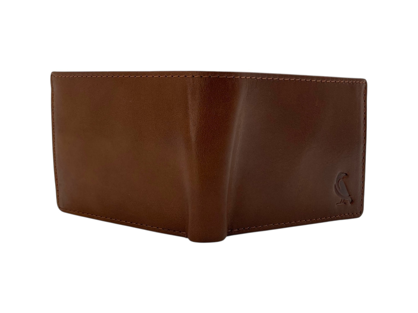 VacaPelle 10-12 Card & Zip-Coins Billfold Genuine Leather Wallet # 1426C