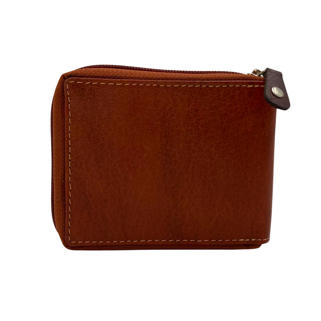 Fullzip leather mens Wallet #983AZ