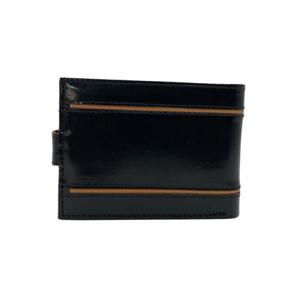 Classic Men's Waterproof Bifold Leather Wallet with Flip ID Window # 892L (D.L.)
