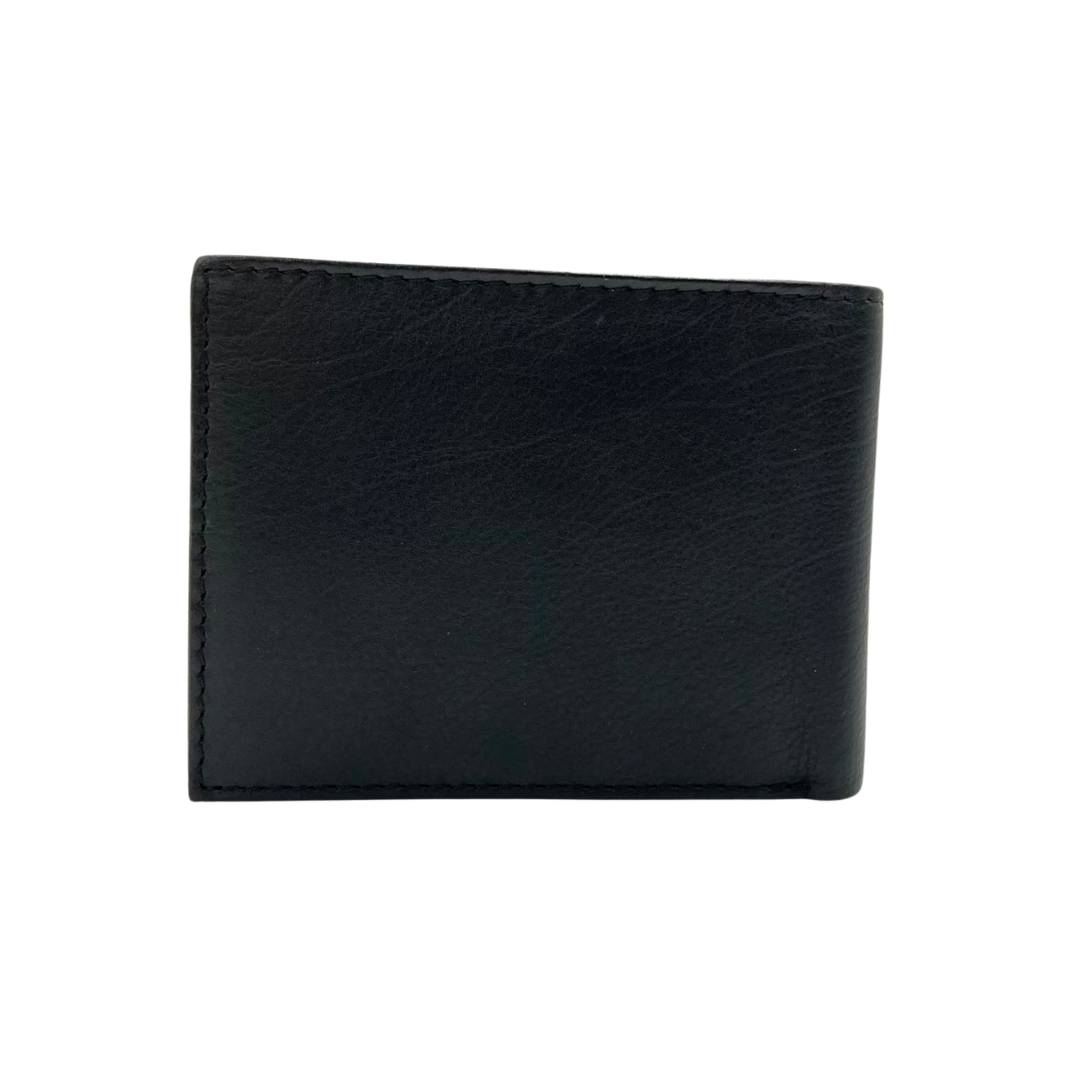 Mens Genuine Leather Mens wallet Leather Lined Bi fold Wallet For Men # 1013