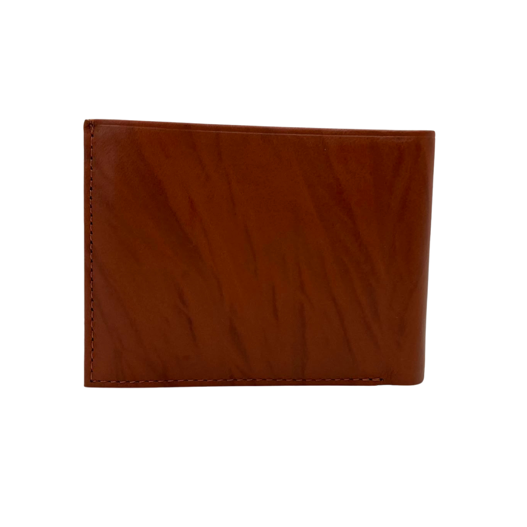 Mens Genuine Leather Mens wallet Leather Lined Bi fold Wallet For Men # 1406A