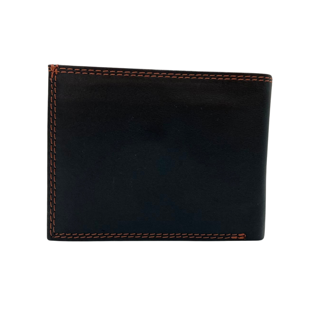 Antq, Smooth Leather Wallet With Inside Leather Lining # 1886C