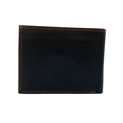 Antq, Smooth Leather Wallet With Inside Leather Lining # 1886C