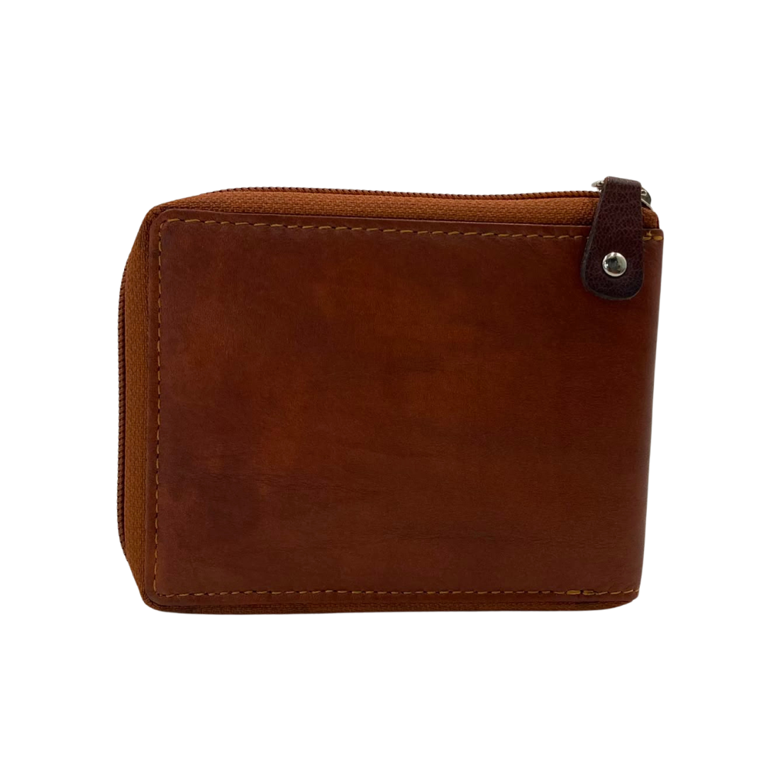 Fullzip leather mens Wallet #1013Z