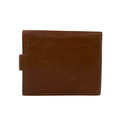 Mens Genuine Leather Mens wallet Leather Lined Bi fold Wallet For Men # 983AL