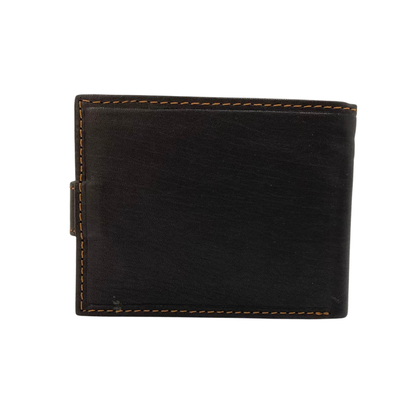 Mens Genuine Leather Mens wallet Leather Lined Bi fold Wallet For Men # 1426L