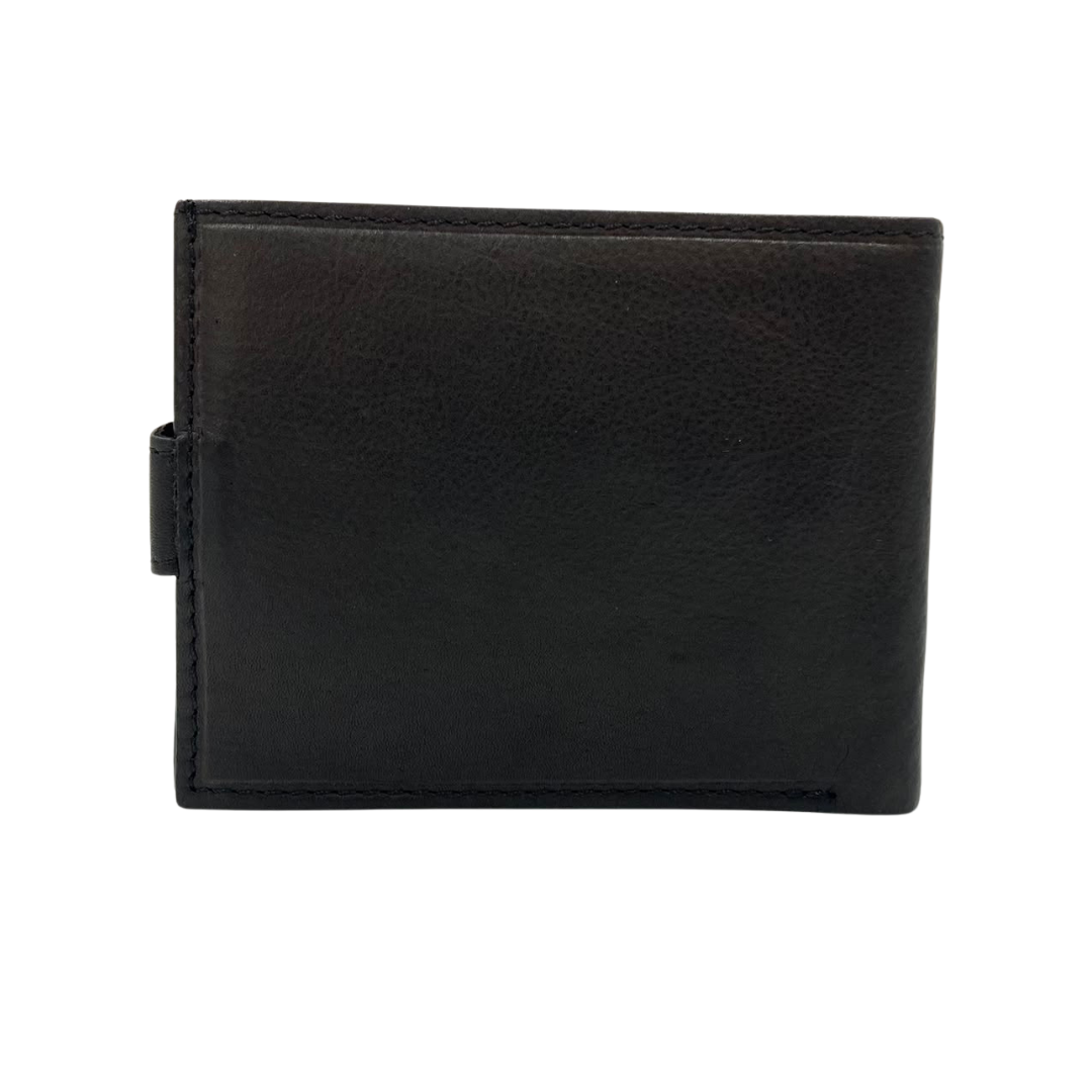 Mens Genuine Leather Mens wallet Leather Lined Bi fold Wallet For Men # 983AL
