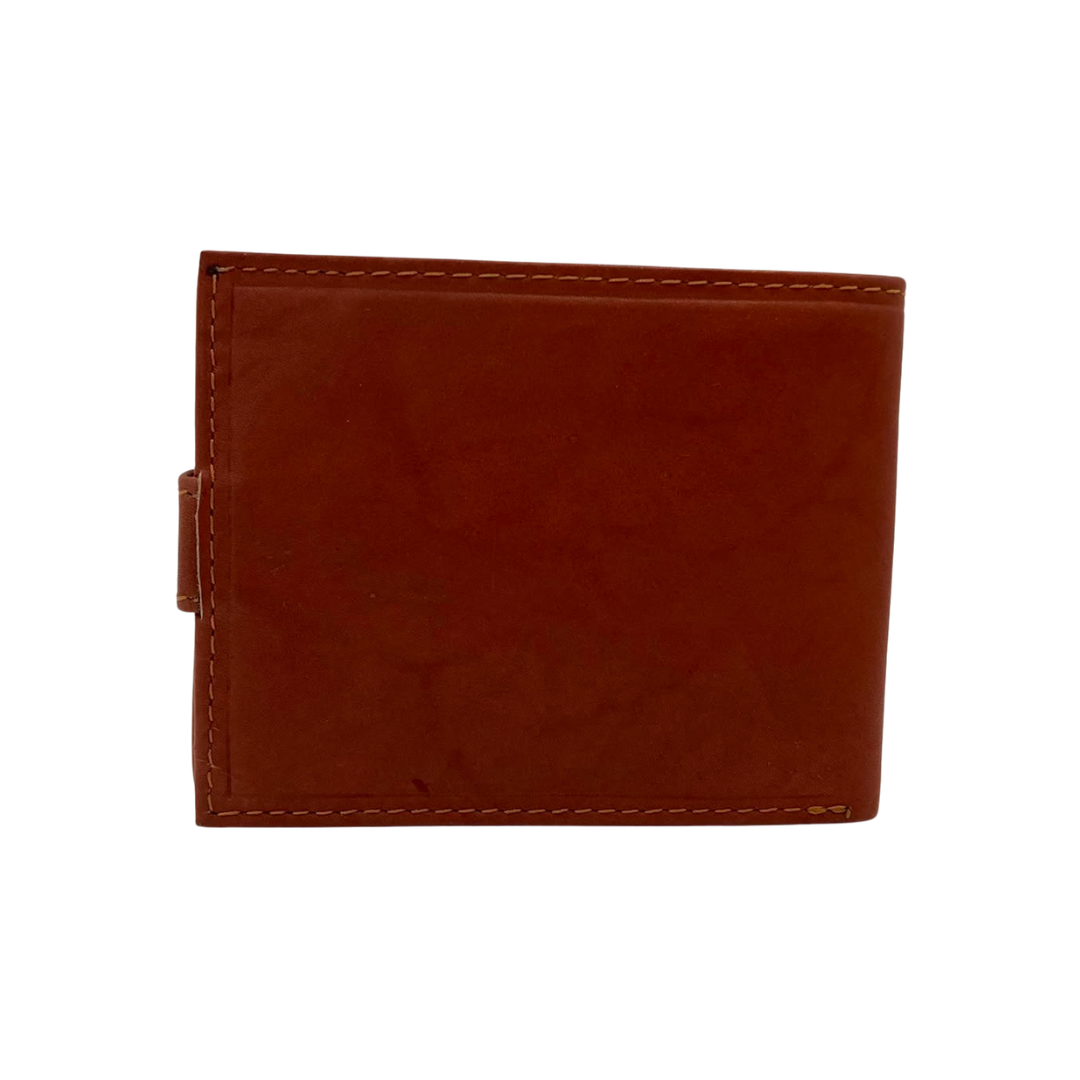 Mens Genuine Leather Mens wallet Leather Lined Bi fold Wallet For Men # 1426L
