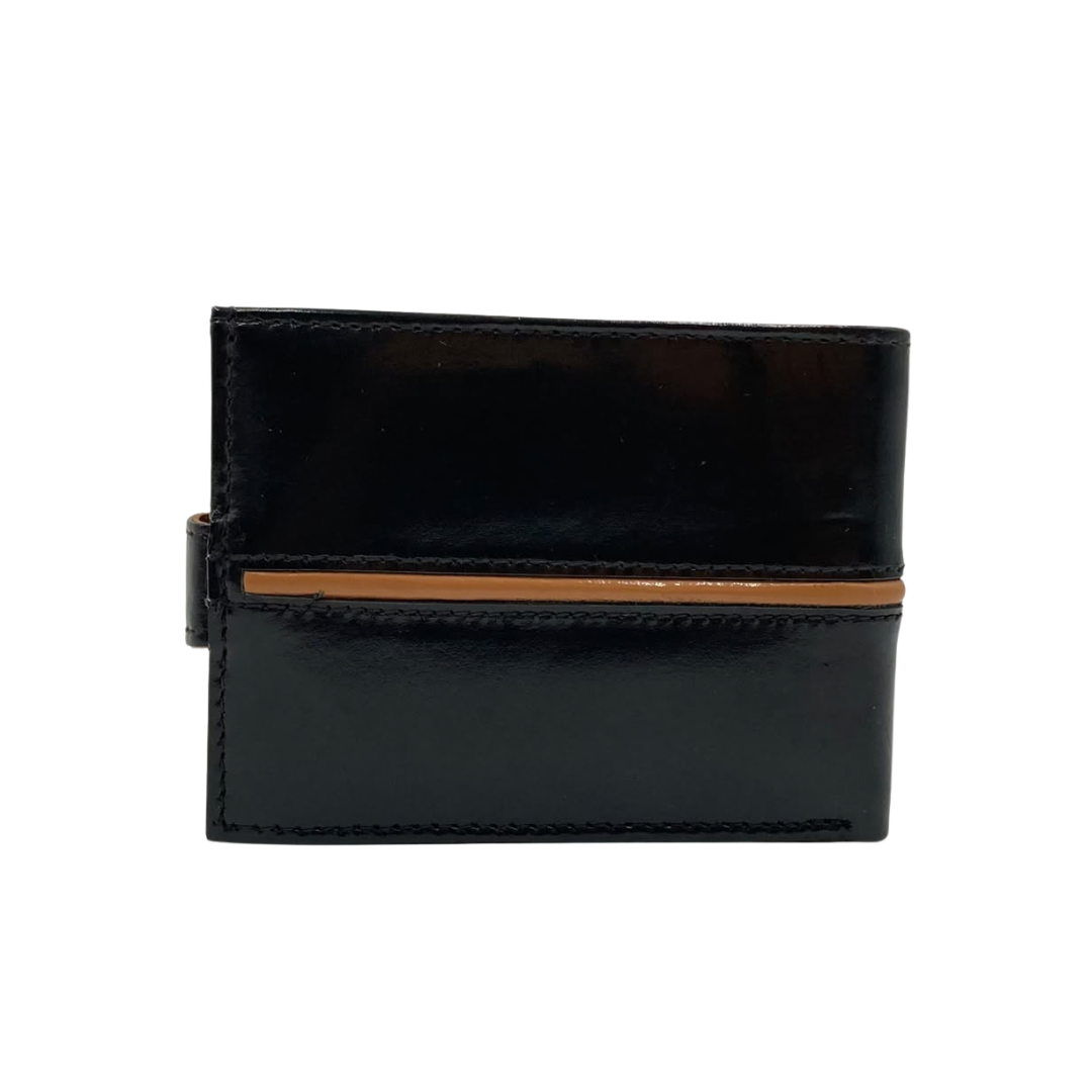 Classic Men's Waterproof Bifold Leather Wallet with Flip ID Window # 892L (C.L.)