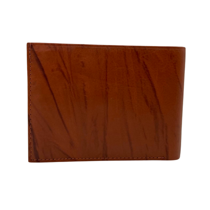 Mens Genuine Leather Mens wallet Leather Lined Bi fold Wallet For Men # 1013C