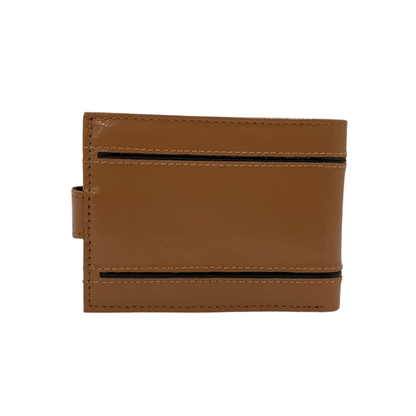 Classic Men's Waterproof Bifold Leather Wallet with Flip ID Window # 892L (D.L.)