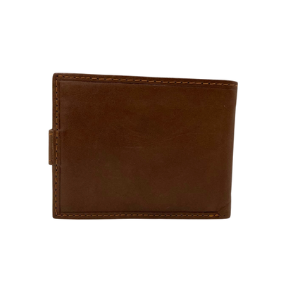 Mens Genuine Leather Mens wallet Leather Lined Bi fold Wallet For Men # 1426L