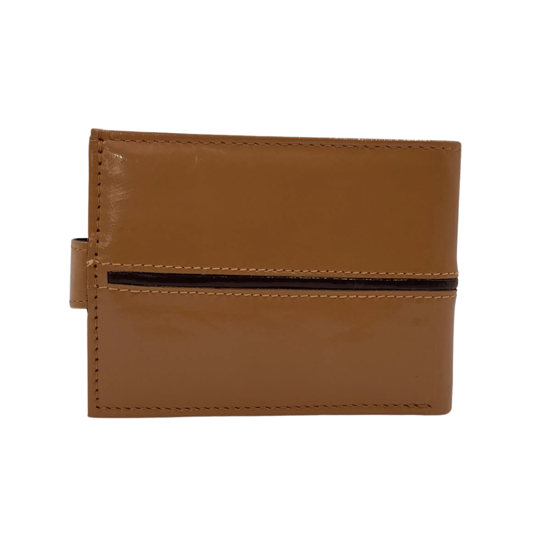 Classic Men's Waterproof Bifold Leather Wallet with Flip ID Window # 892L (C.L.)