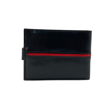 Classic Men's Waterproof Bifold Leather Wallet with Flip ID Window # 892L (C.L.)
