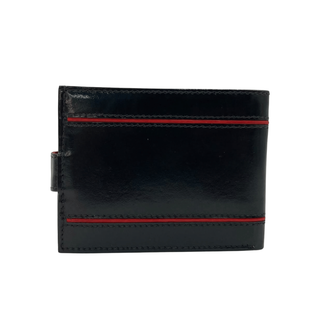 Classic Men's Waterproof Bifold Leather Wallet with Flip ID Window # 892L (D.L.)