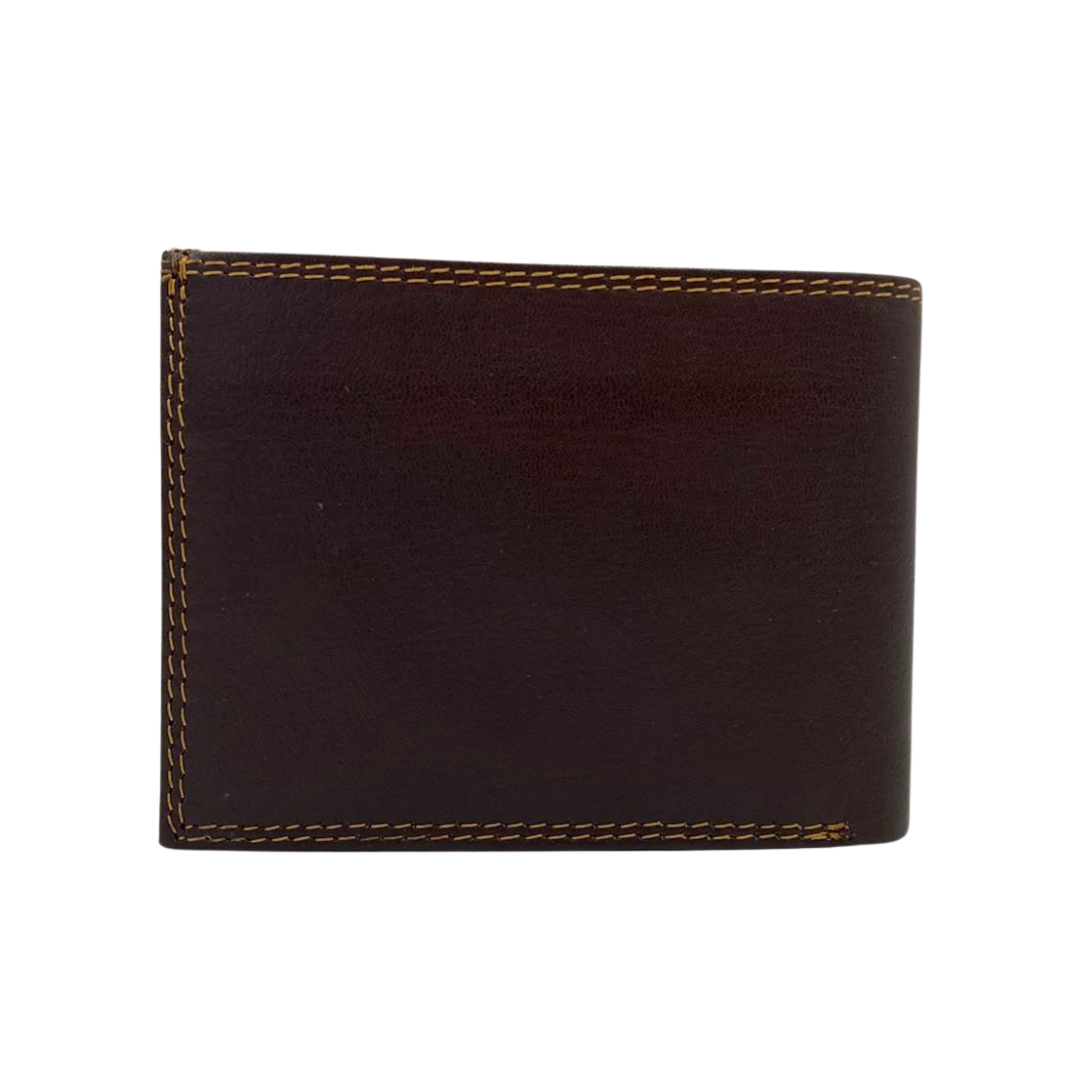 Antq, Smooth Leather Wallet With Inside Leather Lining # 1886C