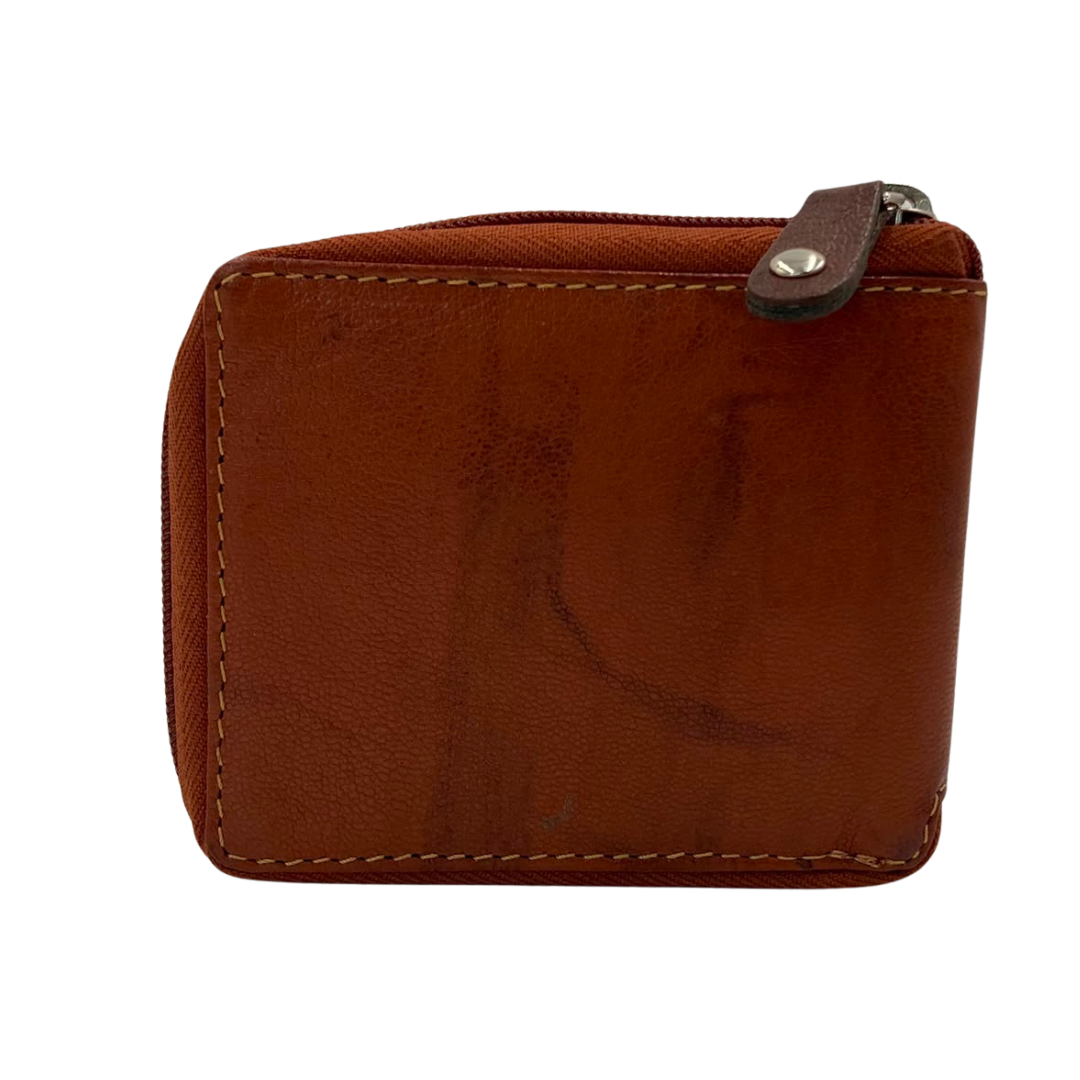Fullzip leather mens Wallet #892Z
