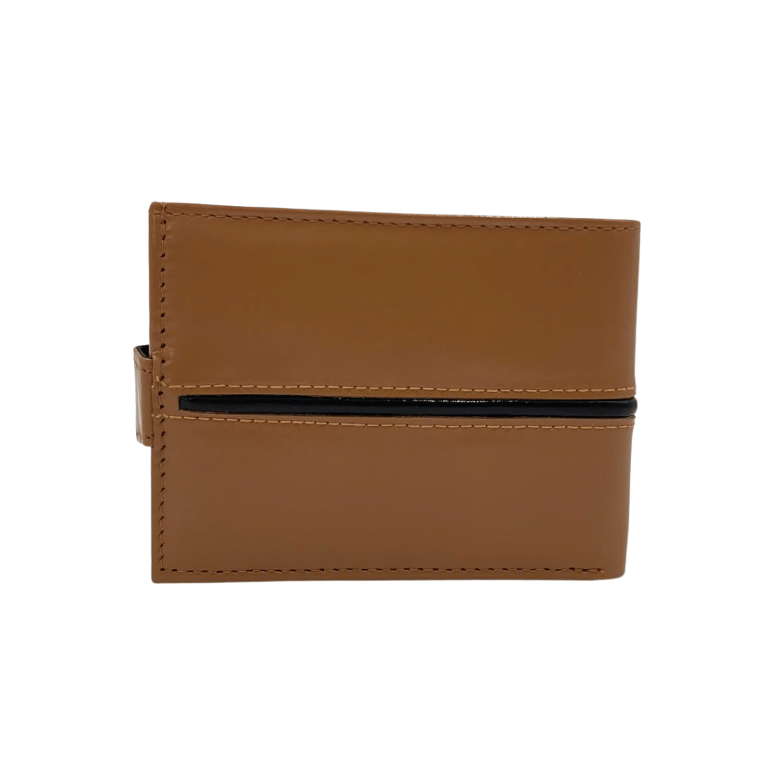Classic Men's Waterproof Bifold Leather Wallet with Flip ID Window # 892L (C.L.)