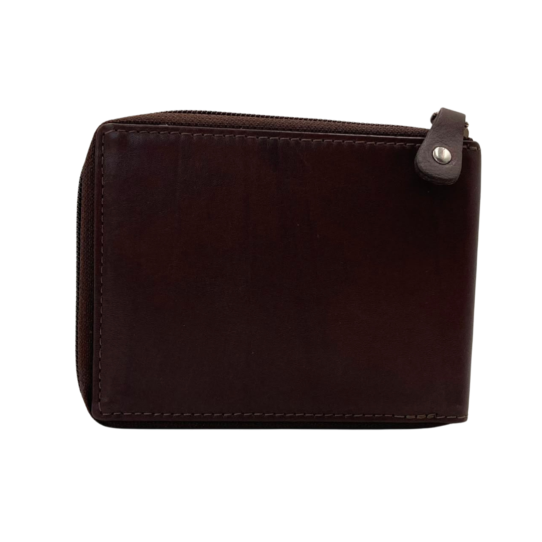 Fullzip leather mens Wallet #1406Z