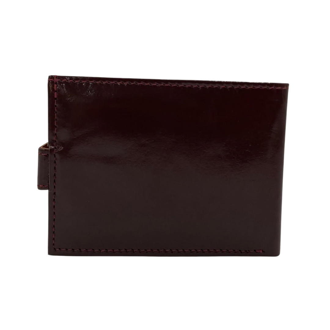 Classic Men's Waterproof Bifold Leather Wallet with Flip ID Window #892L