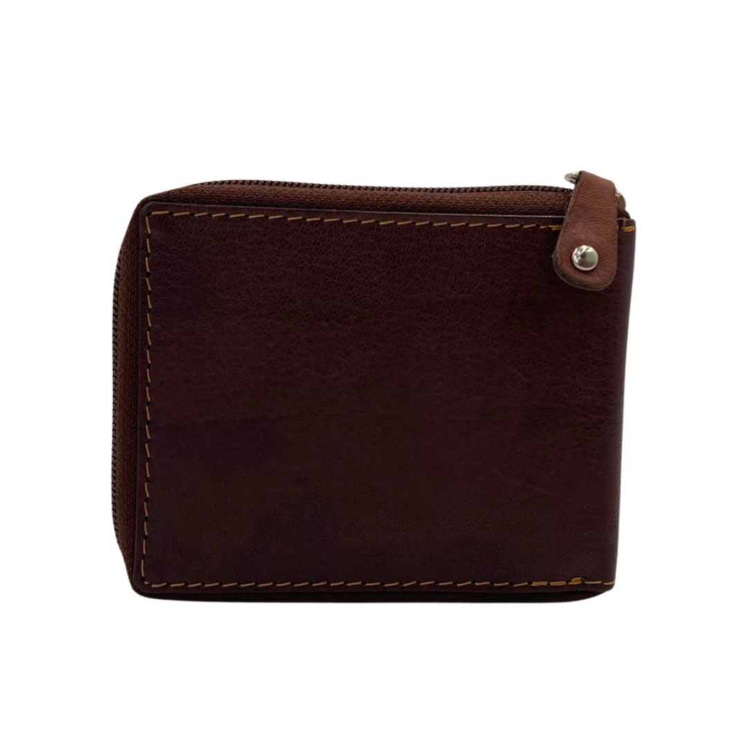 Fullzip leather mens Wallet #983CZ