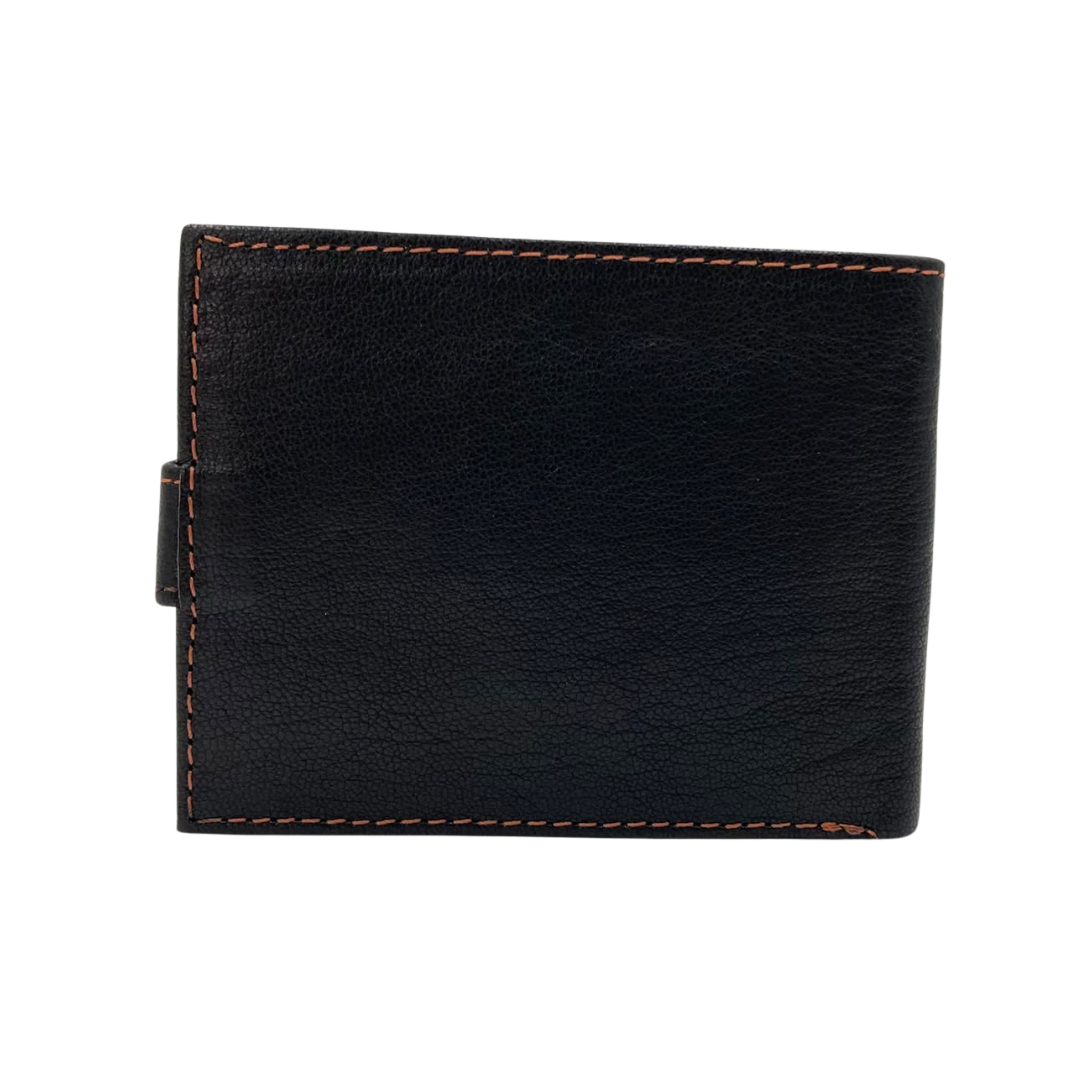 Mens Genuine Leather Mens wallet Leather Lined Bi fold Wallet For Men # 1426L