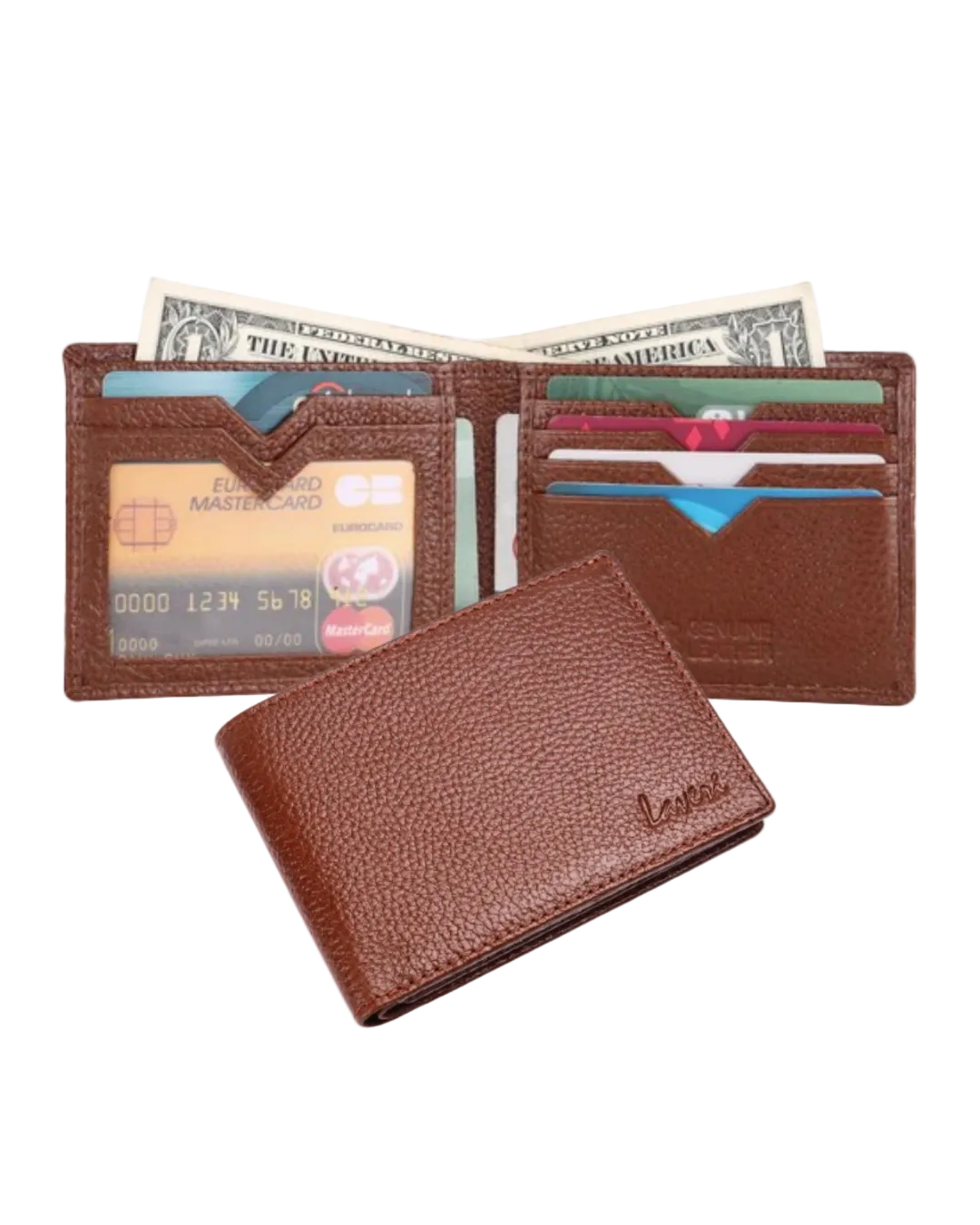 Pebble Texture Billfold Wallet # 1138