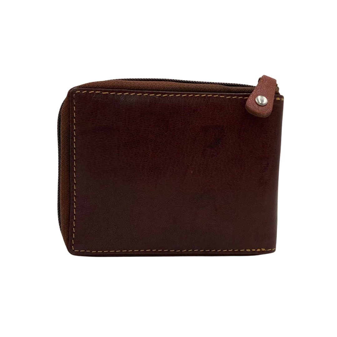 Fullzip leather mens Wallet #1406CZ