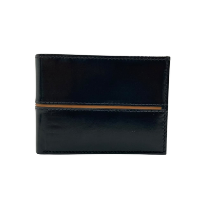 Classic Men's Waterproof Bifold Leather Wallet with Flip ID Window #1728